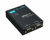 UPort 1250I 2-port RS-232/422/485 USB-to-serial converter with 2 kV electrical isolation, adaptor in - фото